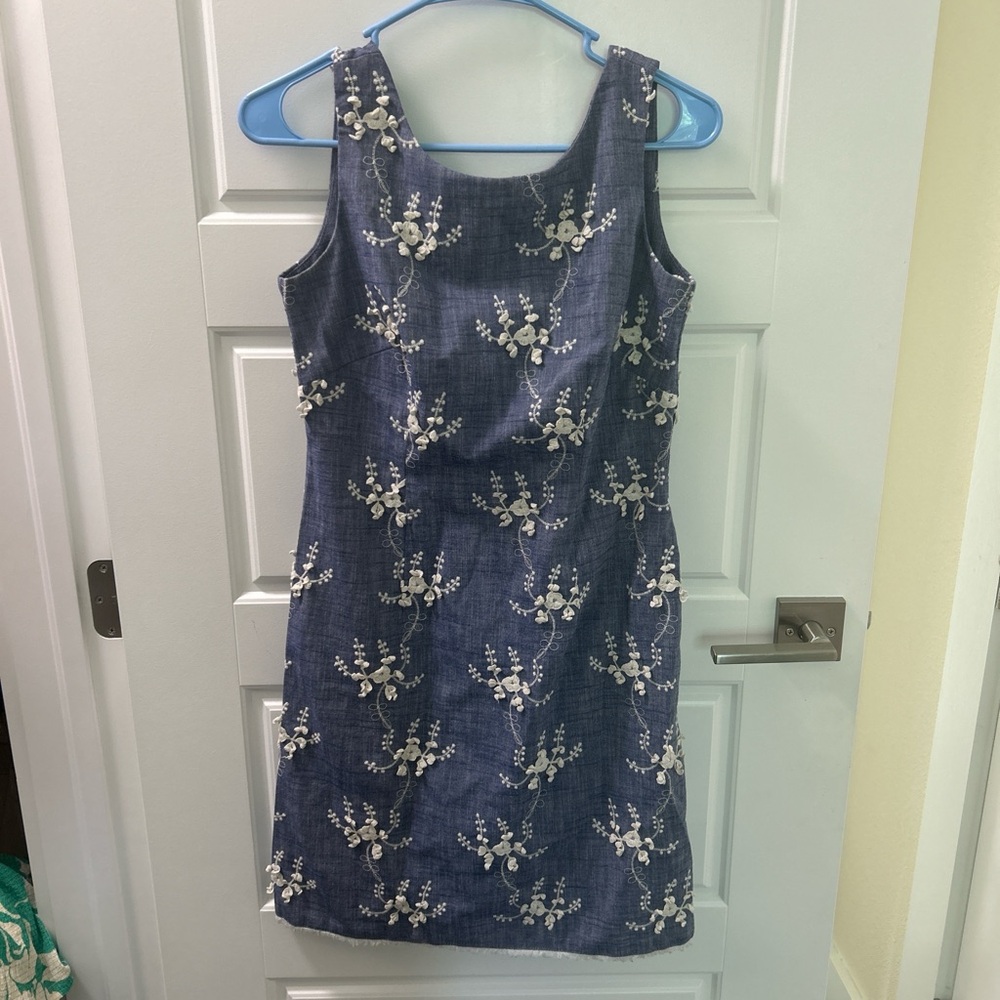 Taylor Blue Floral Dress